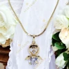 Angel 14K Gold Filled antiallergén angyalkás nyaklánc 45cm