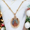 Szűz Mária medálos 18K Gold Filled antiallergén nyaklánc 45cm
