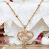 Pillangós szív medálos Gold Filled antiallergén Nyaklánc 45cm