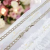 Hagyományos White Gold Filled antiallergén nyaklánc 50cm