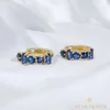 Rachel 14K GF. antiallergén fülbevaló kék