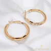 Thalia 18K GF. antiallergén karika fülbevaló 3cm