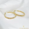 Iveta 14K GF. antiallergén karika fülbevaló 4cm