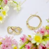 Infinity 14K GF. antiallergén végtelen fülbevaló