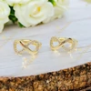 Infinity 14K GF. antiallergén végtelen fülbevaló
