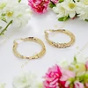 Ivona 14K GF. antiallergén karika fülbevaló 4cm