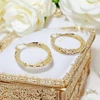 Ivona 14K GF. antiallergén karika fülbevaló 4cm