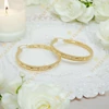 Iveta 14K GF. antiallergén karika fülbevaló 4cm