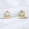Emilia 14K GF. antiallergén szíves fülbevaló 