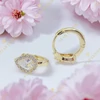 Everly 14K GF. antiallergén kislány fülbevaló