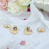 Heart 14K GF. antiallergén szív fülbevaló 