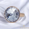 SW Crystal Gold Filled luxus Gyűrű 54-es