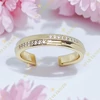 Lily 14K GF. antiallergén gyűrű 54-es