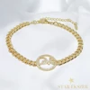 Love 14K G.F. antiallergén karkötő 19+5cm
