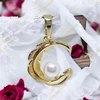 Moon 14K GF. antillergén hold medál  