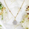Amanda 14K antiallergén virág medálos nyaklánc 45cm/2mm