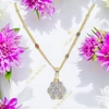 Amanda 14K antiallergén virág medálos nyaklánc 45cm/2mm