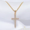 Aubree 18K antiallergén kereszt medálos nyaklánc 45cm/3mm