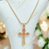 Meda 14K GF. antiallergén kereszt medálos nyaklánc 45cm