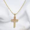 Moira 14K GF. antiallergén kereszt medálos nyaklánc 45cm