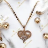 Pillangós szív medálos Gold Filled antiallergén Nyaklánc 45cm