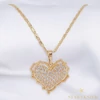 Tiffany 18K antiallergén szív medálos nyaklánc 50cm/3mm