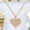 Tiffany 18K antiallergén szív medálos nyaklánc 50cm/3mm
