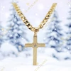 Nazil 14K GF. antiallergén kereszt medálos nyaklánc 60cm 