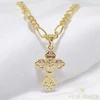 Lucas 14K G.F. antiallergén kereszt medálos nyaklánc 50cm/5mm