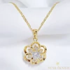 Gianna 14K GF. antiallergén virág medálos nyaklánc 60cm