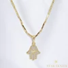 Fatima Keze 14K GF. antiallergén nyaklánc 45cm