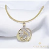 Alicante 14K Gold Filled antiallergén medálos nyaklánc 60cm fehér
