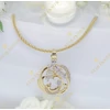 Alicante 14K Gold Filled antiallergén medálos nyaklánc 60cm fehér