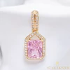 Regalyn 18K antillergén cirkónia medál pink