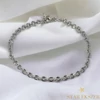 Krizia White Gold Filled Antiallergén Bokalánc 26cm