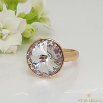 SW Crystal Gold Filled luxus Gyűrű 59-es