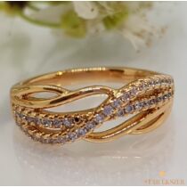 Karina Gold Filled Gyűrű fehér 62-es