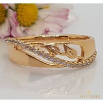 Amira Gold Filled Gyűrű Rózsaszín 53-as