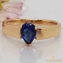 Tina Gold Filled Gyűrű Kék 53-as