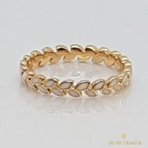 Gold Filled Karika  Gyűrű  fehér 55-ös