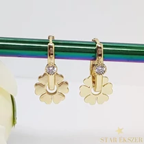 Hedera 14K Gold Filled antiallergén virágos fülbevaló