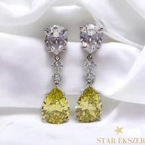 Audrey Luxury White Gold Filled antiallergén fülbevaló