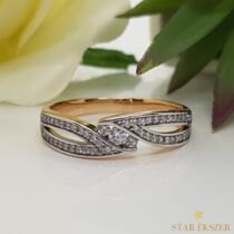 Nazan kétszínű Gold Filled Gyűrű 67-es