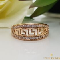 Camily Gold Filled görög mintás Gyűrű 67-es