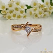 Nona köves Gold Filled Gyűrű 59-es 
