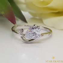 Shara White Gold Filled Gyűrű 50-es 