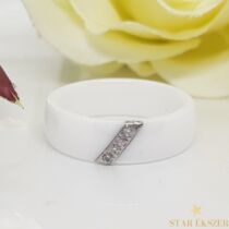 Lilja Kerámia Gyűrű fehér 54-es 