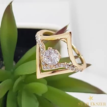 Maxine Gold Filled Gyűrű 54-es