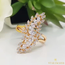 Jolanta Gold Filled Gyűrű 52-es fehér
