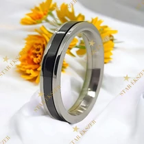 Paulo karikagyűrű forgatható kerámia betéttel fekete 62-es